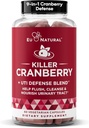 9-in-1 Asasino Cranberry pílulas para mulleres - UTI Defense Blend con ingredientes estudados clinicamente - 9 Extracto Urinary Tract Supplement - Pine Bark, Propolis, Vitamin D & More - 60 cápsulas de acción rápida