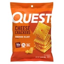 Quest Nutrition Cheese Crackers, Cheddar Blast, 10g Protein, 5g Net Carbs, 1g Sugar, Made with Real Cheese, 12 Balíčky (1,06 oz tašky)