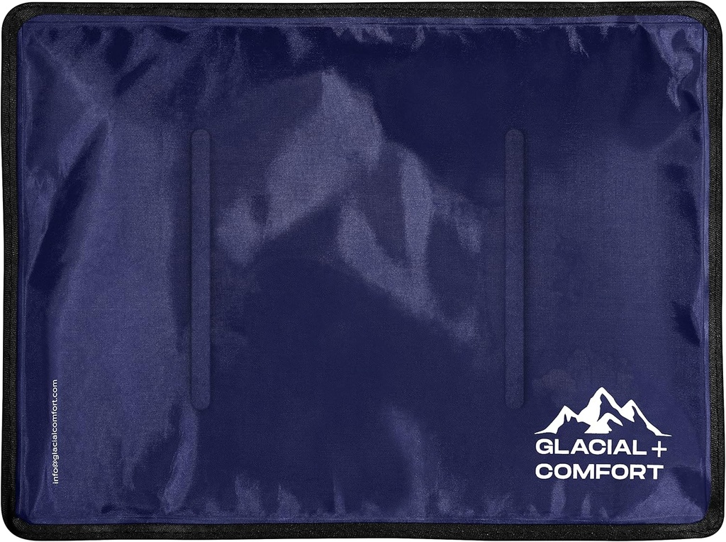 Glacial Comfort Large Gel Ice Pack for skadeskader Reusable - (15" x 11") kalde pader for ryggsmerter, Hip, Knee, skulder, Muscle Strains, Migraine & Postpartum Recovery, Flex Technology - Kompresjon Pad.