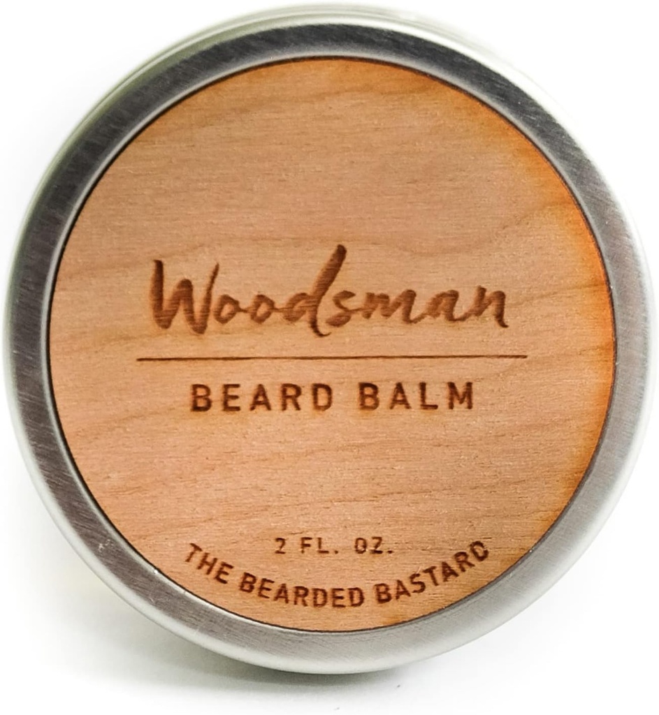 TBB Woodsman Beard Balm dla mężczyzn 124; Tame & Style Your Beard Refritioner 124; Beard Refritioner with Shea Butter, Jojoba Oil, Argan Oil Bridge 124; Cedar Scent (2 Oz.)