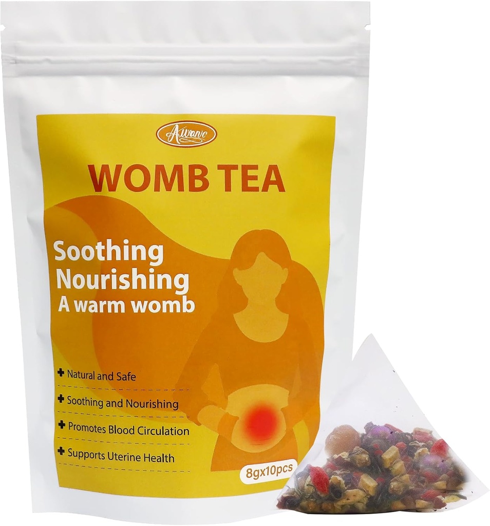 Natural Womb Detox Tea, Uterus Cleansing Detox para as mulheres para obter chá de fertilidade rápida grávida, Herbal Fibroid Teabag para aliviar Menstrual & Cães período, Uterus Cleanse cuidados de saúde da mulher