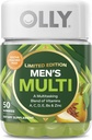 OLLY Men's Multi, A, C, D, E, B, Zinc, Limited Edition, Festive Poached Cider - 50ct