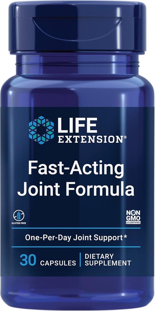 Life Extension Fast-Acting Joint Formula, Keratin, Korean Angelica, Hyaluronsäure, Gelenkbeschwerden Relief, Non-GMO, Glutenfrei, 30 Kapseln