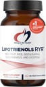 Desain untuk Yeast Red Yeast Rice dengan Tocotrienol + Lycopene - Lipotrienol RYR, 1200mg RYR untuk mendukung Kesehatan Kardiovaskular + Pemeliharaan Levels dalam Jarak Normal - Vegan (60 Capsules)