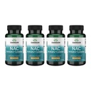 Swanson NAC N-Acetyl Cysteine Liver Health and Antioxidant Supplement for Adults Seeking Detox and Free Radical Support - 600 mg (100 Vegan Capsules, 4 Pack)