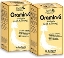 Pacific Nature 's Oramine G (30 Softgels) koreai Ginseng, Aloe Vera, B-vitamin Complex, és cink az energia, immunitás, és tápanyag támogatás - Pack 2
