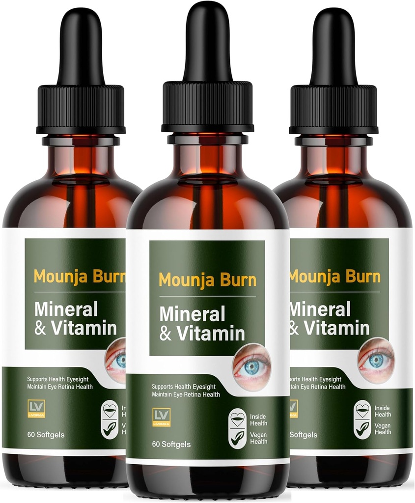 (3 пакет) Mounja Burn Advanced Drops Formula 3 бутилки за 90 дни