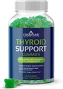 Tiroid Support Gummies for Women ' Hombre – Non-GMO, Vegan, Gluten-Free, with Iodine, Kelp, Ashwagandha, Zinc, Selenium and More – Natural Apple Flavor Thyroid Gummies Suplemento para el Hipothryoidismo