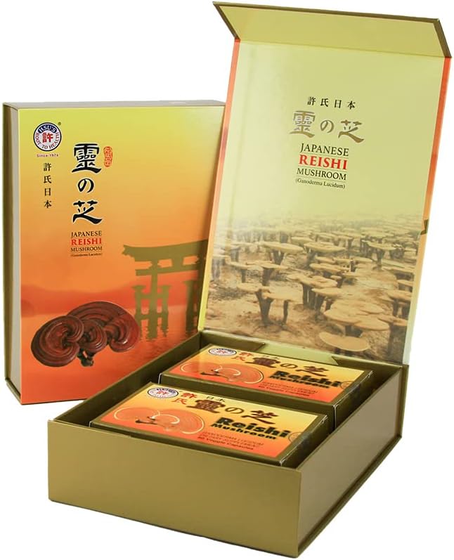 许世友的Ginseng SKU 3724 |日语 Reishi Mushroom Capsules, 120 Constitute | | 120ct box of Reishi Mushroom Capsules, B073V3CPW3