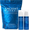 Minerais antigos de magnesio Baño Flakes - Loción de magnesio e Loción Ultra con MSM - cloruro de Zechstein auténtico puro