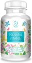 ACTIF Organik Prenatal Vitamin dengan 20 + Vitamin, Omega-3, DHA, Organik Herbs, Non-GMO, dibuat di USA, 90 Count