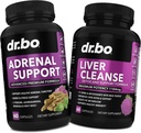 Adrenal Support Cortisol & Liver Cleanse Detox Supplement - Adrenal Fatigue Supplements for Cortisol Health - Liver Gallblader Care Formula Capsules & Natural Milk Thistle Dandelion Supplements