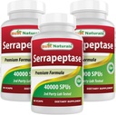 Best Naturals Serrapeptase 40000 SPU 90 Vcaps (90 Counter (Pack of 3)) 互联网档案馆的存檔,存档日期2013-12-20.