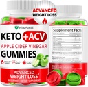 Keto ACV Gummies Advanced Weight Loss - ACV Keto Gummies for Weight Loss Gummy Supplement for Women and Men - Detox - Apple Cider Ocogar - Apple Flavor