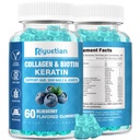 Biotin Gummies 15000mcg with Collagen for Adults Women & Men - Hair, Skin & Nails Gummies with Biotin - Collagen for Woman - Vegan, Non-GMO, Hair Vitamins - 60 Count, 1 Pack