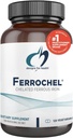 Deseños de ferro para a saúde - Vital para a produción de enerxía, Inmune e Cerebro Saúde, Ferrochel de alta absorción Chelado para Mulleres e Homes como Ferrous Bisglycinate Chelate - Embarazo Seguro (120 cápsulas Vegan)