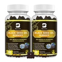 Black Seed Oil & Sea Moss Gummies, 2Pack Irish Sea Moss Gummies with Black Seed Oil, Ashwagandha Extract, Elderberry, Turmeric, Vitamin C, Vitamin D3 - Immune Support, Joints, Digestion, Hair & Skin