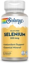 Solaray Yeast Free Selenium 200mcg, 건강한 Thyroid 기능을 위한 셀렌 캡슐 & 면역 지원, 높은 흡수 보충교재, 채식주의자, 90의 서빙, 90의 VegCaps