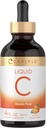 Witamina Carlyle C Płyn 124; 4 fl. oz 124; Flavor pomarańczowy 124; Wegan, Non-GMO, Gluten