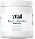 Vital Nutrients Acetyl L-Carnitine Powder | Brain, Memory, and Cognitive Support Supplement* | Vegan | Gluten, Dairy, Soy Free | Non-GMO | 100 Grams