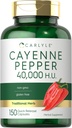 Carlyle Cayenne piparkapslid | 40 000 HU | Mitte-GMO ja gluteenivaba toidulisand
