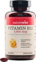 NatureWise Vitamin B12 1000 mcg - Enerji Metabolizm, Ruh Clarity, Nervous System Health - Easy-to-Swallow, Soy & Gluten-Free, Non-GMO - 360 Count[1- Year Supply]