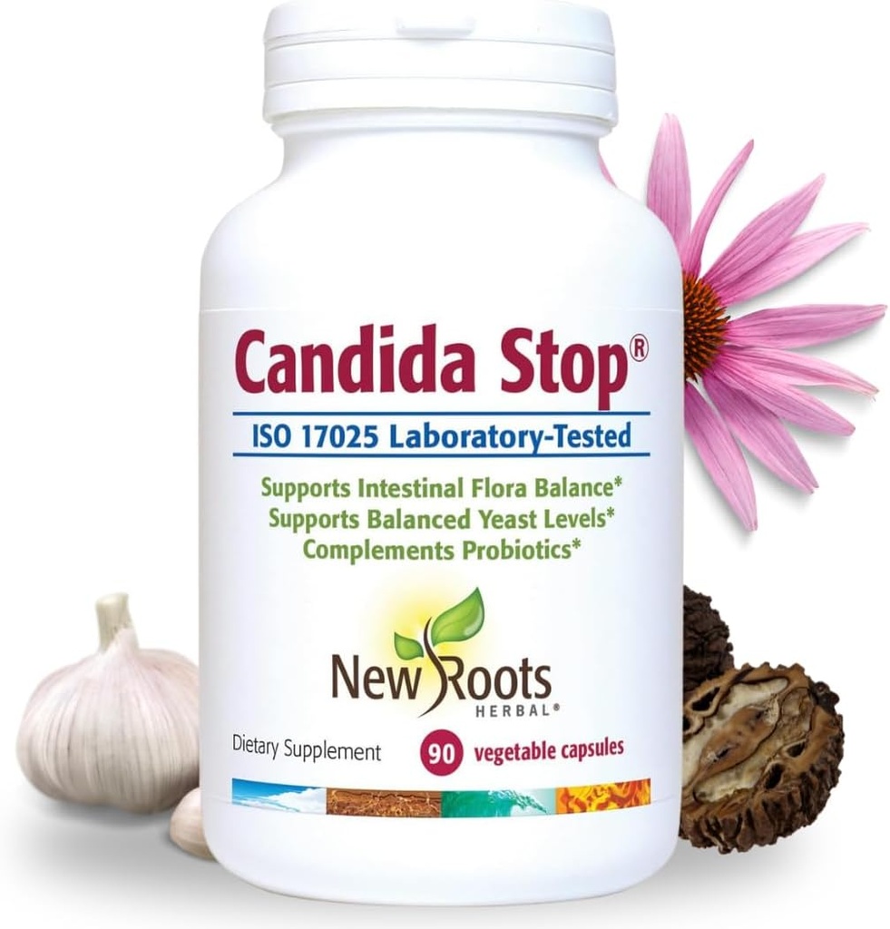 Новий ROOTS HERBAL Candida Cleanse Detox Supplement (90 капсули), Stop Candida Overgrowth, підтримка збалансований нетривалий Флора і дріжджовий баланс з 11 Potent Herbs + пробіотики, Зброя полегшення