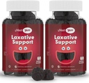 Maxi salut Natural Laxatatiu Grumets per adults i nens no-GMO i Vegan Senna Stoolener Gicks Berry Flavor Chewable Laxutives for Constipations (60, paquet de 2)