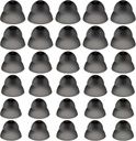 30 Pcs Dome Hearing Aid Silicone Hearing Aid Domes Hearing Aid Power Medium Power Small Close Ear Tips Hearing Direct Large Power for Hearing Resound Accessories(Black)