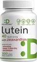 Lutein ja Zeaksantiini Lisäravinteet, 40 mg Per Serving, 300 Softgels