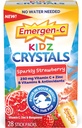 C Kidz Crystals, On-The-Go Immune Support Supplement with Vitamin C, B bitamina, Zinc eta Manganesoa, Sparkly Strawberry - 28 Stick Pack