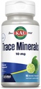 KAL Trace Minerals, 10 mg Suplementos Minerais, Natural Cale Flavor Trace Minerals Supplements, Instant Dissolve ActivMelt Tablets para Optimal Trace Mineral Absorção, 90 Servings, 90 Micro Tablets