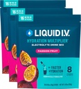 Vedel I.V.® Hüdratsioonikordaja - Passion Fruit | Elektrolüütide pulbrijoogisegu | 3 Pack (48 Servings)