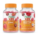 Lifeable Zinc Kids + Biotin Kids, Gummies Bundle - Great Tasting, Vitamin Supplement, Gluten Free, GMO Free, Chewable Gummy