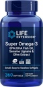 Life Extension Super Omega-3 360 Softgels, Swallow, EPA/DHA Omega3 Balıq Yağı, Sesame Lignans & Olive özü