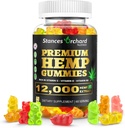 Hemp gummies Advanced Extra Strength - High Potency Hemp Gumi felnőtteknek relaxáció - Természetes, Organic, Sugar Free, Vegan, Gyümölcsös Edibles - 60 Count, 2 hónapos ellátás