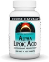 Джерело Naturals Alpha Lipoic Acid 200 мг Підтримує здоровий метаболізм цукру, функція печінки та генерація енергії - 120 таблеток