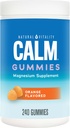 Natural Vitality Calm, mühəndislik kompüter, Stress Yardımı Gummies, Stresin sağlam bir cavab təsir, Gluten Free, Vegan, Orange, 240 Gummies