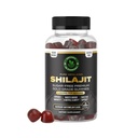 Organic Shilajit Gummies for Men & Women, Sugar-Free Supplement with Fulvic Acid & 85+ Trace Minerals, Vegan, Non-GMO, Raspberry & Watermelon Flavor, 60 Gummies Pack of 1