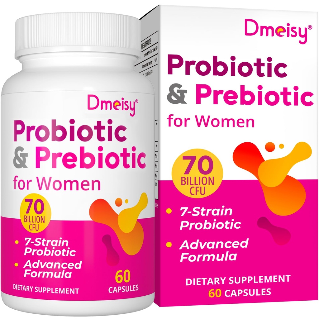 Vaginal Probiotics, 70 Billion CFU Probiotics for Women, 13-in-1 Womens Probiotic & Organic Prebiotics for Vaginal, Urinary, pH Balance, Immune, Gut & Digestive, Bloating Health - 2 Months Supply