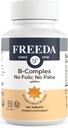 Freedaminata B ni Pinlic No PEMBA - Super complexa Kosher Vitamina suplementari amb B1tamina B3tamina B3tamina B5tamina B6taminada B12 - Vit B complexa per a Dones i homes (100 Ct)