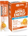 Optimum Nutrition Eterinis Amino energijos plius Electrolytes Stick pakuotės, Energijos milteliai, Tangerine Wave, 7 Count