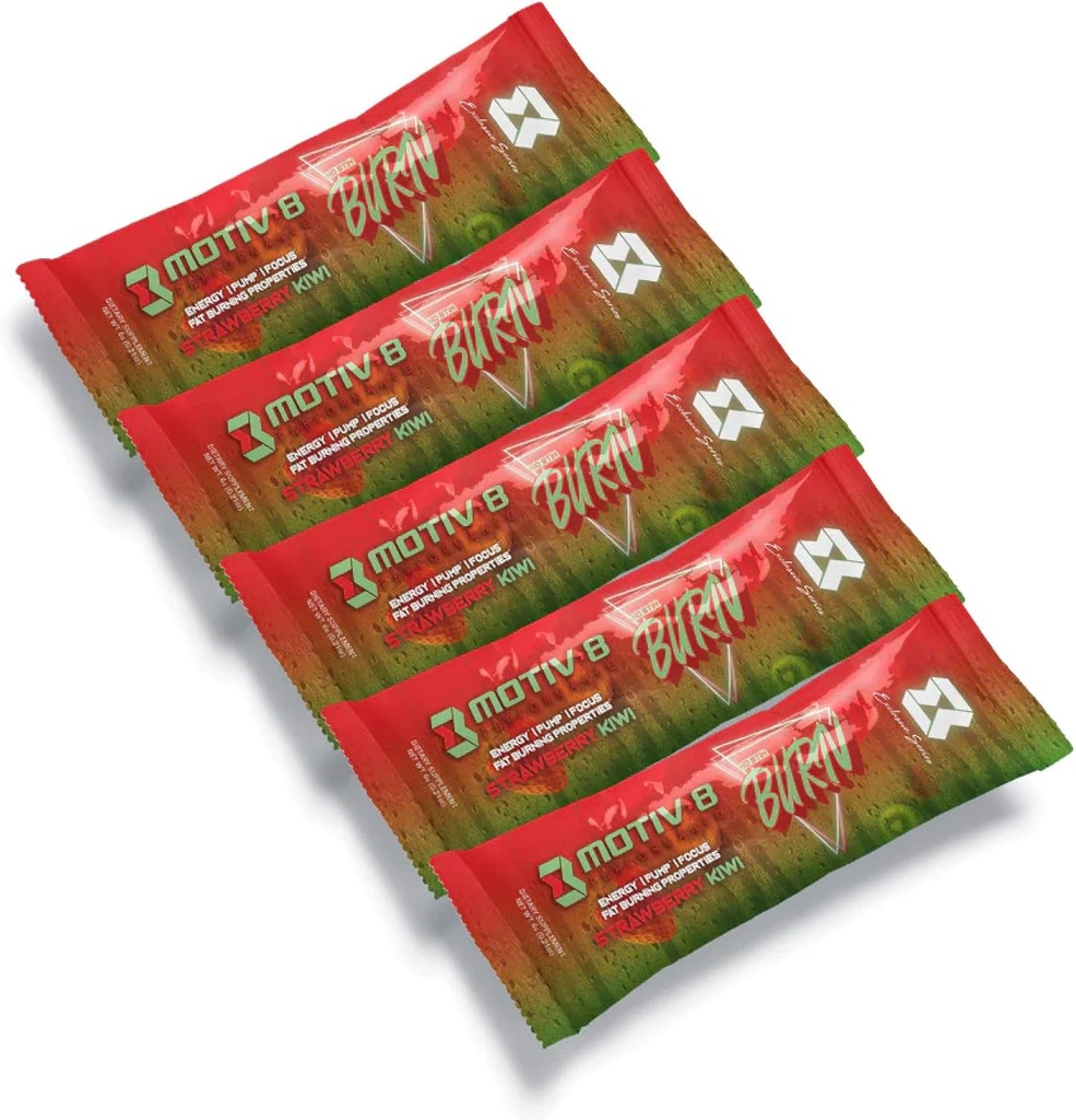 Motiv-8 Non Stim Pre-Workout, Aumenta l'energia e la messa a fuoco, Migliora gli allenamenti, Migliora l'umore, aumenta la pompa, nessun Crash, nessun Jitters (5 Servings, Strawberry Kiwi)