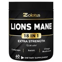 Zolotus Lions Mane Mushroom Capsules with Cordeyceps, Elderberry, Ginkgo Biloba, Bacopa - 60 Capsules