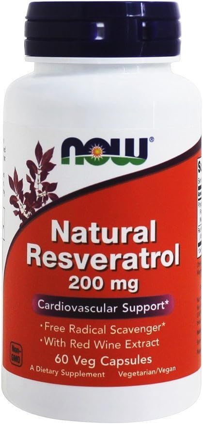 Resvératrol naturel, 200 Mg, 60 Capsules par Now Foods