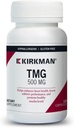 קירקמן TMG 500 מ"ג - Hypoallergenic -120 קפסולות צמחוניות - Trimethylglycine - Gluten Free - Casein Free