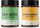 HERBAMAMA 海蚊和Ashwagandha Kit - 1600 mg的海蚊装箱 Bladderwrack & Ashwagandha 根胶 - Vegan,非GMO,无盖拉廷 - 2包
