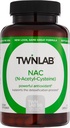 Twinlab N-Acetyl-Cysteine (Nac) - Antioxidanttillskott för män och kvinnor - 600 mg, 60 kapslar