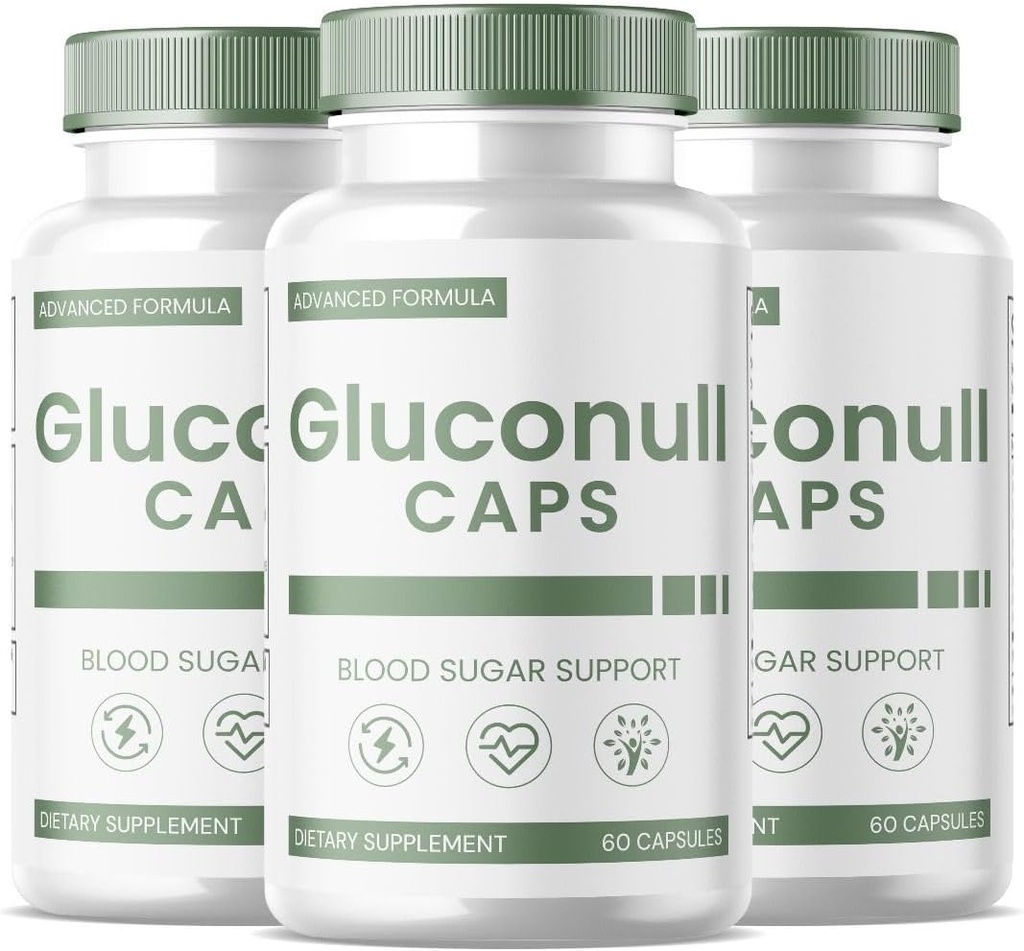 Cápsulas Gluconull, Gluco Null Glyco Optimizer, Limpador de Vasos de Sangue Natural Gluco Null, Gluconull para Saúde Natural (180 Cápsulas)