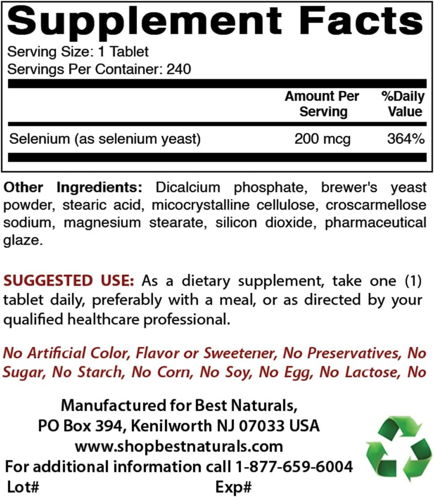 Selenium 200 mcg & Magazine Glycitinate 425 mg